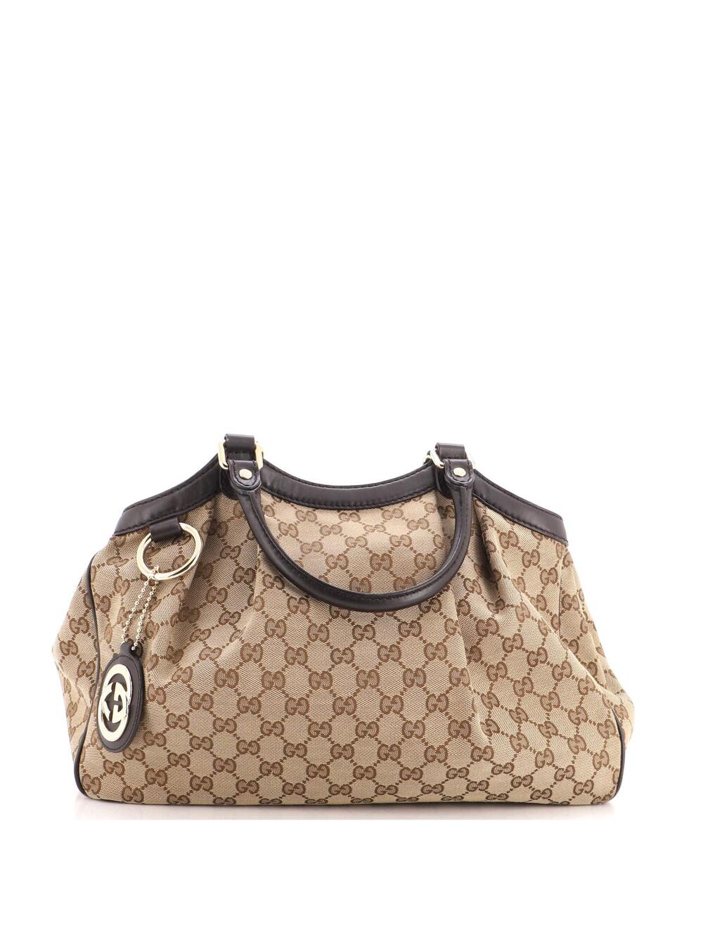 Gucci Sukey Tote Gg Canvas With Leather #349761G98B